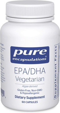 Pure Encapsulations EPA/DHA Vegetarian | Algae-Derived EPA and DHA to Support Cardiovascular Health and Daily Wellness | 60 Capsules