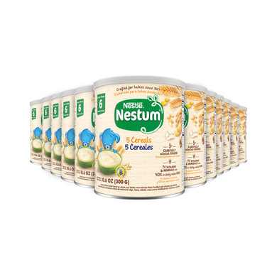 Nestle Nestum Infant Cereal, 5 Cereals, 10.6 Oz (Pack Of 12)10.6 Ounce (Pack Of 12)