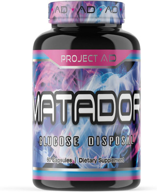 Project AD Matador Muscle Builder Enhances Muscle Pumps and Promotes Muscle Growth And Energy (60 Capsules)