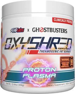 Ehplabs X Ghostbusters Oxyshred Thermogenic Pre Workout Powder & Shredding Supplement - Clinically Proven Preworkout Powder With Acetyl L Carnitine, Energy Boost Drink - Proton Plasma, 60 Servings