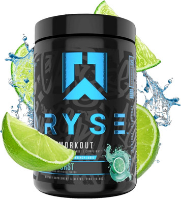 Ryse Project Blackout Pre Workout | Pump, Energy, And Strength | With Caffeine, Vitacholine, Nitrates, And Theobromine | 25 Servings (Baja Burst)