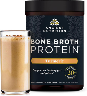 Ancient Nutrition Bone Broth Protein Powder, Chicken Soup, Grass-Fed Chicken And Beef Bone Broth Powder, 15G Protein Per Serving, Supports A Healthy Gut, 15 Servings