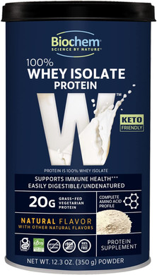 Biochem, Whey Protein Powder, 20G Of Protein To Support Muscles And Intense Workouts, Natural, 12.3 Oz12.3 Ounce (Pack Of 1)