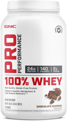 Gnc Pro Performance 100% Whey Protein Powder - Chocolate Supreme, 25 Servings, Supports Healthy Metabolism And Lean Muscle Recovery25 Servings (Pack Of 1)
