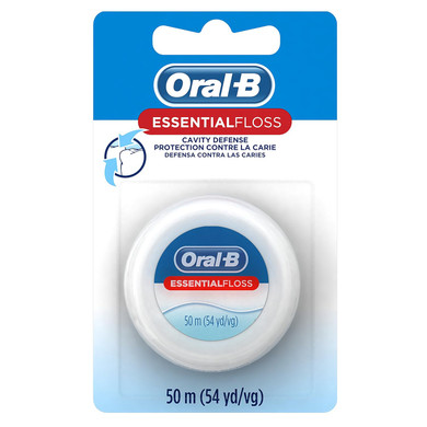 Oral-B Dental Floss, Essentialfloss Cavity Defense, 50 M, Pack Of 24