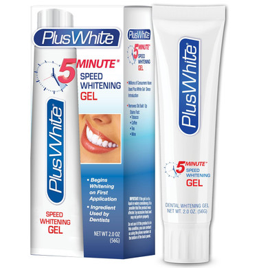 Plus White Speed Whitening Gel - Works In 5 Minutes - Professional Teeth Whitening W/Dentist Approved Ingredient (2 Oz)