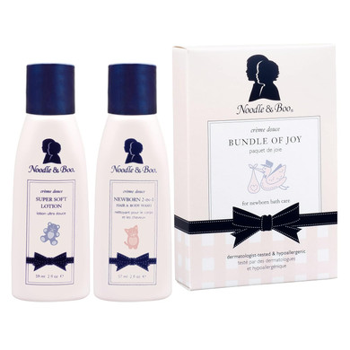 Noodle & Boo Bundle Of Joy Newborn Baby Gift Set ; Newborn 2-In-1 Hair & Body Wash, Super Soft Baby Lotion