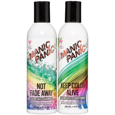 Manic Panic Shampoo & Conditioner For Color Treated Hair Set - Extend Color - Sulfate & Paraben Free - Vegan & Cruelty Free Moisturize & Volumize - Repair Damaged Hair & Prevent Tangling (8Oz Bottles)