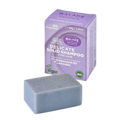 Balade En Provence Womenã¢ÂS Handmade Organic Solid Shampoo Bar, Lavender - Eco Friendly, Nourishing, No Sulfates, Vegan Certified, 1.41 Oz