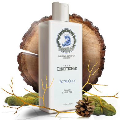 Bossman Moisturizing Hair Conditioner For Men  Stimulates, Hydrates, Soothes Men'S Hair And Scalp  Natural Quinoa & Coconut Enriched - Paraben & Sulfate Free (Royal Oud Scent)