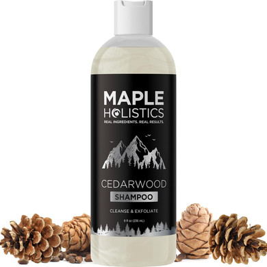 Cleansing Shampoo For Dry Scalp Care - Cedarwood And Rosemary Shampoo For Men And Flaky Scalp Moisturizer With Tea Tree Oil For Oily Scalp - Deep Clarifying Shampoo For Build Up With Rosemary Oil