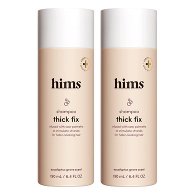 Hims Thick Fix Hair Shampoo For Thinning Hair With Saw Palmetto To Add Volume And Moisture, No Parabens Or Sulfates, Vegan And Cruelty Free, 2 Pack, 6.4Oz