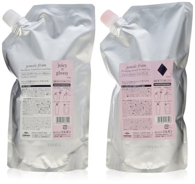 Milbong Jamie Lefranc Shampoo Diamond D 1000Ml + Treatments Juicy Glossy 1000G Refill Set