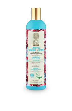 Natura Siberica Super Limonnik Ginseng & Biotin Natural Shampoo 13.53 Fl Oz