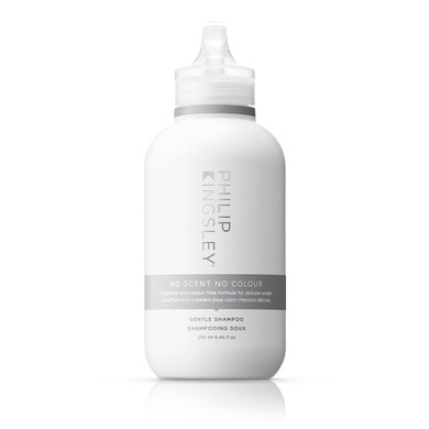 Philip Kingsley No Scent No Colour Shampoo For Sensitive Delicate Scalps Daily Use Gentle Cleansing Shampoo Unscented Fragrance-Free Color-Free Vegan-Friendly For All Hair Types, 8.45 Oz