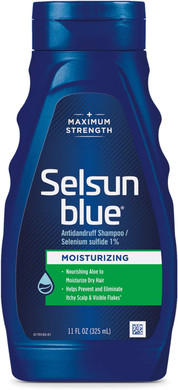 Selsun Blue Moisturizing Anti-Dandruff Shampoo With Aloe, 11 Fl. Oz., Selenium Sulfide 1%11 Fl Oz (Pack Of 1)