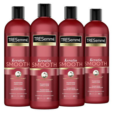 Tresemmã£Â© Shampoo Keratin Smooth 4 Count For Dry Hair Sleek Look For Up To 72 Hours 20 Oz