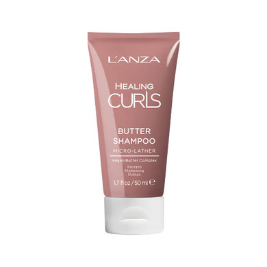 L'Anza Healing Curls Butter Shampoo - Curly Hair Shampoo For A Creamy, Color-Safe Cleanse And Refreshed Curls - Paraben And Sulphate Free Shampoo (1.7 Fl Oz)
