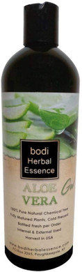Bodi : Aloe Vera Gel - 100% Pure Natural Chemical Free - Used Internal & External (8 16 32 Oz) (16 Oz)