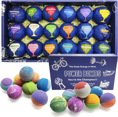 Gift Idea For Teen Boys - Active Boys Bath Bombs Gift Set - 18 Individually Wrapped Bath Balls For Big Boys, Moisturizing Bath Bombs For Men! Perfect Gifts For Baseball Lovers, Men, And Sport Fans
