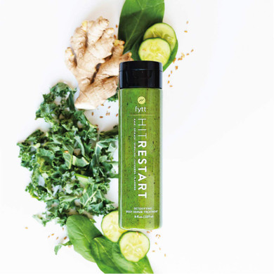 Fytt Hit Restart | Detoxifying Exfoliating Mask | 100% Plant-Based, Vegan & Gluten-Free |For Clogged Pores, Breakouts, Cellulite, Stretch Marks, Keratosis Pilaris & Strawberry Legsfresh Green