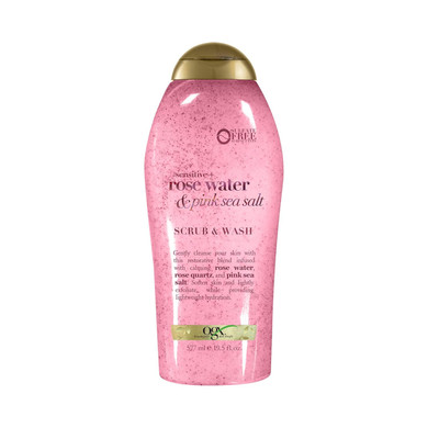 Ogx Pink Sea Salt & Rosewater Gentle Soothing Body Scrub, Light Exfoliating Body Wash, Sulfate-Free, 19.5 Ounce, 1.0 Count19.5 Fl Oz (Pack Of 1)