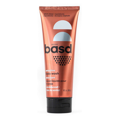 Basd Natural Body Wash, Seductive Sandalwood | Organic & Moisturizing Ingredients, Vegan, Hypoallergenic, 8 Ounce Tube