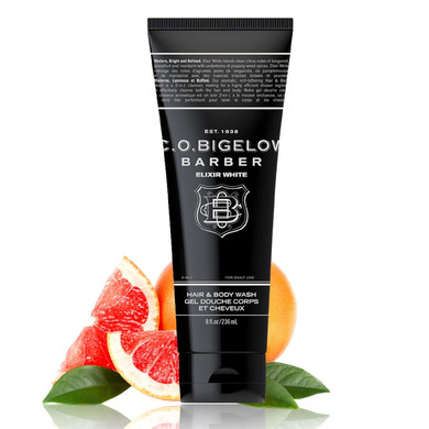 C.O. Bigelow Men'S Hair And Body Wash, Elixir White, No. 1607, 8 Fl Oz, Mens Body Wash & Shampoo, Citrus & Bergamot Moisturizing Mens Shampoo & Body Cleanser8.00 Fl Oz (Pack Of 1)