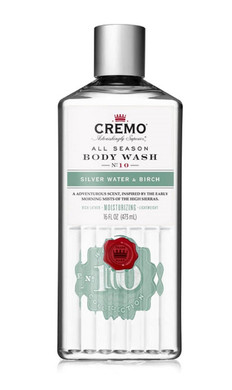Cremo Rich-Lathering Silver Water & Birch Body Wash, A Revitalizing Combination Of Glacier-Fed Streams And White Birch 16 Fl Oz