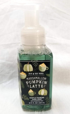 Bath And Body Works White Barn Gentle Foaming Hand Soap Marshmallow Pumpkin Latte 8.75 Ounce