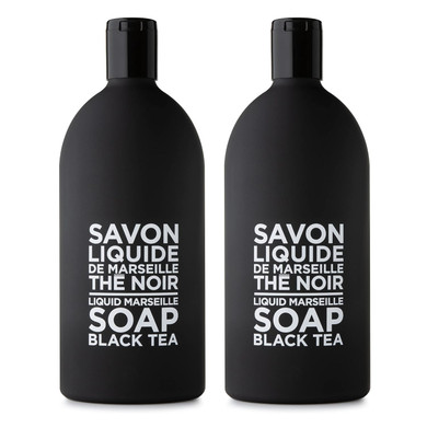 Compagnie De Provence Savon De Marseille Extra Pure Liquid Soap - Black Tea - Bulk 67.6 Fl Oz Plastic Bottle Refill67.6 Fl Oz (Pack Of 2)