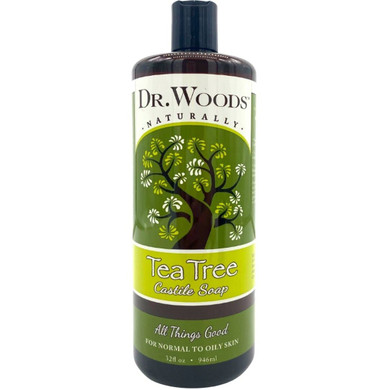 Dr. Woods Pure Cleansing Tea Tree Liquid Castile Soap, 32 Ounce32 Fl Oz (Pack of 1)