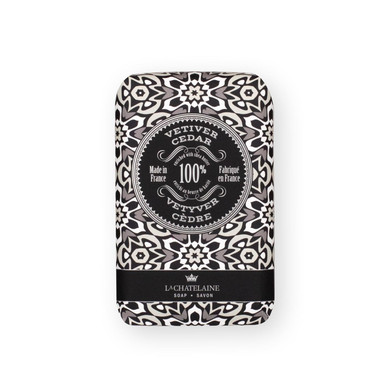 La Chatelaine Shea Butter Soap Bar | Natural And Organic |Triple Milled | Made In France | Unisex, Men, Women | Large (Bourbon Vanilla)