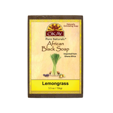 Okay Pure Naturals African Black Soap Lemongrass 5.5Oz / 156Gr5.5 Ounce (Pack Of 1)
