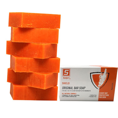 Solpri Shield Athletic Soap Bar Lemongrass Tea Tree Eucalyptus 4 Oz (6 Pack)4 Ounce (Pack Of 6)