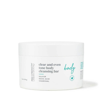 Urban Skin Rx Clear And Even Tone Body Cleansing Bar | Smoothing + Clarifying Cleanser Promotes Even Skin Tone + Improves Appearance Of Dark Spots + Blemishes, Use On Back, Shoulders, & Chest | 5 Oz