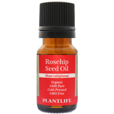 Plantlife Rosehip Seed Carrier Oil - Cold Pressed, Non-Gmo, And Gluten Free Carrier Oils - For Skin, Hair, And Personal Care - 10Ml