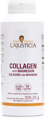 Ana Maria Lajusticia Collagen With Magnesium - 450 Tabs - Rejuvenate Your Skin - Strengthen Your Nervous System - Keep Bones And Teeth In Good Condition