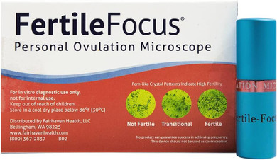 Fairhaven Health Fertile Focus Ovulation Test Kit - Women's Fertility Tracker and Predictor - 3 Days in Advance - Ovulation Kit - Accurate, Reusable Home Saliva Test - Results in Five Minutes