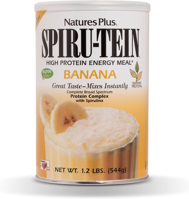 Naturesplus Spiru-Tein Shake - Banana Flavor - 1.2 Lbs, Spirulina Protein Powder - Plant Based Meal Replacement, Vitamins & Minerals For Energy - Vegetarian, Gluten-Free - 16 Servings1.2 Pound (Pack Of 1)