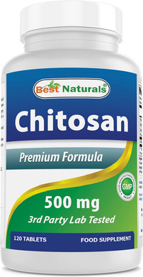 Best Naturals -- Chitosan -- 500 Mg -- 120 Tablets