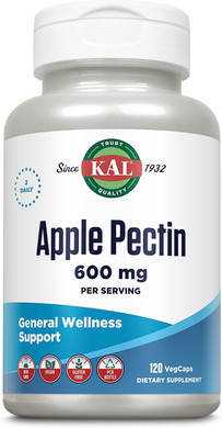 Kal 600 Mg Apple Pectin, 120 Count