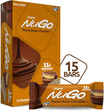 Nugo Protein Bar, Peanut Butter, 11G Protein, Gluten Free, 15 Count