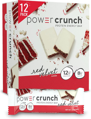 Power Crunch Protein Wafer Bars, High Protein Snacks With Delicious Taste, Chocolate Coconut, 1.4 Ounce (12 Count)