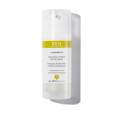 REN Clean Skincare - Clarimatte T-Zone Balancing Gel Cream - Mattifying Face Moisturizer for Oily & Combination Skin, 1.7 fl oz