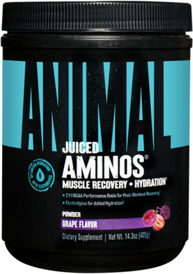 Animal Juiced Amino Acids - BCAA/EAA Matrix Plus Hydration with Electrolytes and Sea Salt Anytime Recovery and Improved Performance - 30 Servings