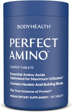 Bodyhealth Perfectamino (600 Ct) Easy To Swallow Tablets, Essential Amino Acids Supplement With Bcaas, Vegan Protein For Pre/Post Workout & Muscle Recovery With Lysine, Tryptophan, Leucine, Methionine