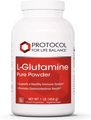 Protocol L-Glutamine 5g Powder - Immune Support, Nitrogen Balance, Gut & Brain Health - Amino Acids Supplement - L-Glutamine Powder - Kosher - 1 lb - 91 Servings