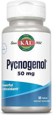 Kal 50 Mg Pycnogenol Tablets, 60 Count