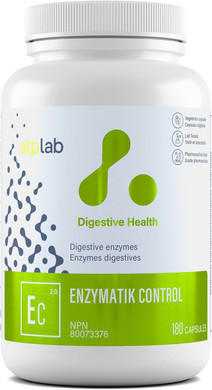Atp Lab | Enzymatik Control 180 Caps | Helps With Good Assimilation Of Nutrients
